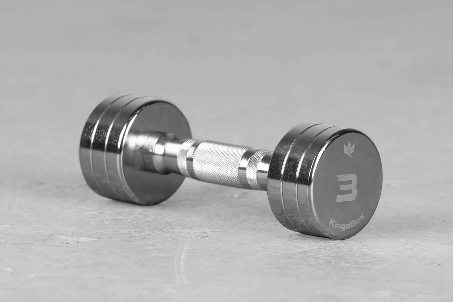 KINGSBOX STEEL CHROME DUMBBELLS    (sold only in pairs)